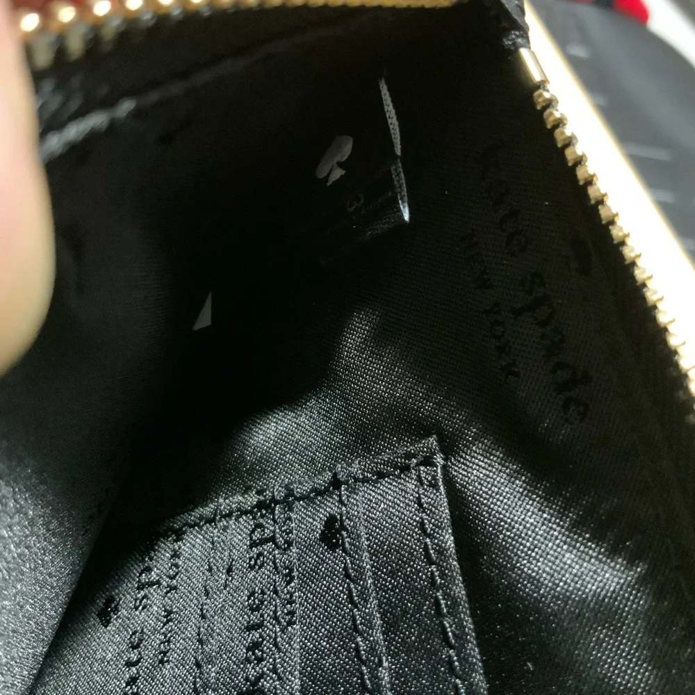Kate Spade Lucy L- Shaped Black Wristlet - Picture 5 of 6